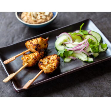 Gurkensalat mit Sesamhuhn