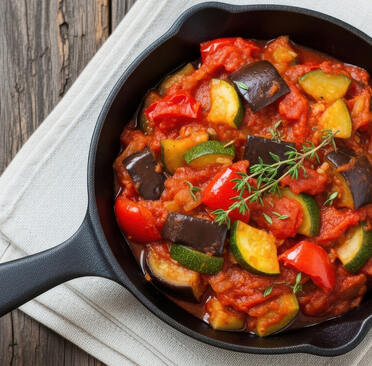 Zucchini-Tomaten-Pfanne