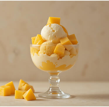 Frozen-Joghurt mit Mango